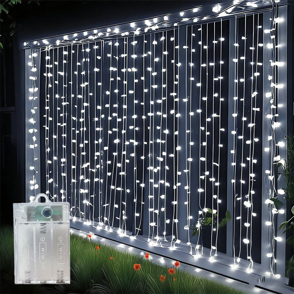 Led Fairy String Lights - Batterijvoeding 3/6m Gordijn LED-lichtsnoer Garland Festoon