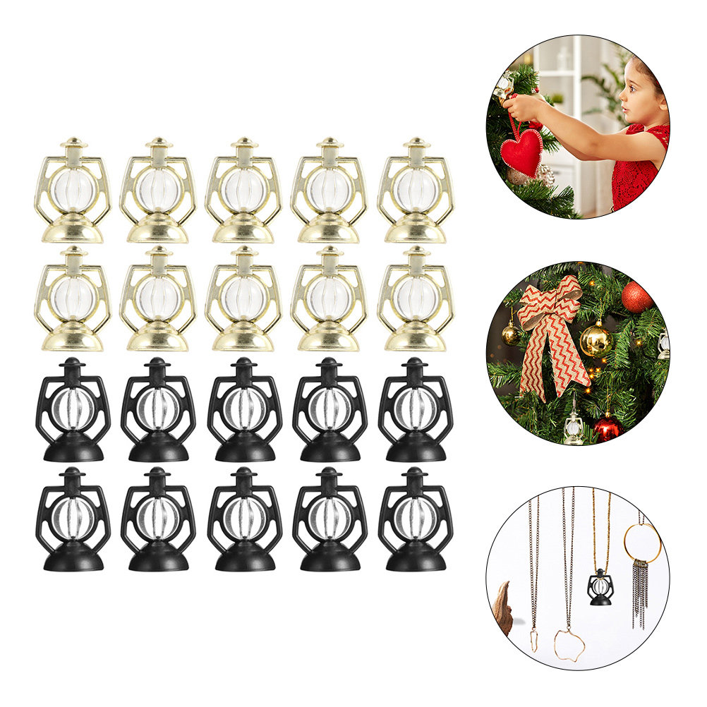 Christmas Tree Artificial - 40 stuks vintage nep-olie lamp hangers