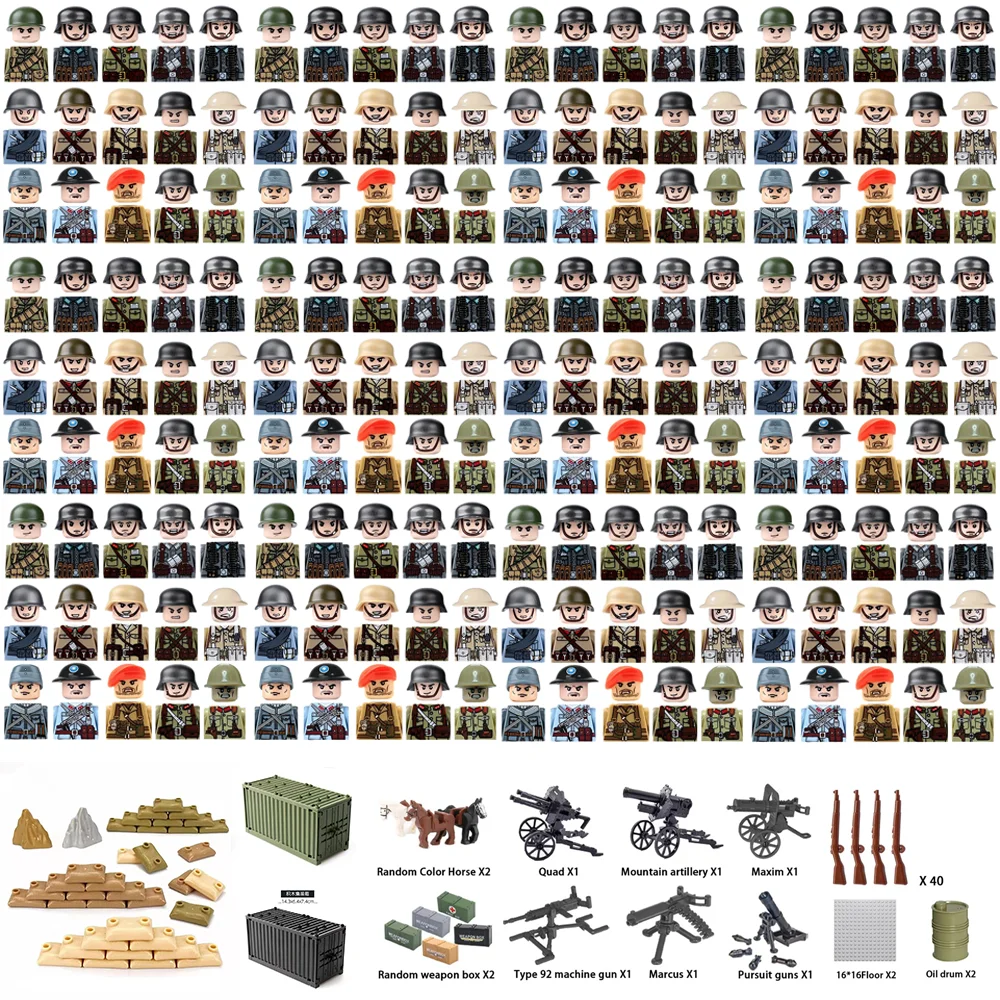 USA UK WWII Militaire Bouwsten - Lego Set Technic recensie en prijs