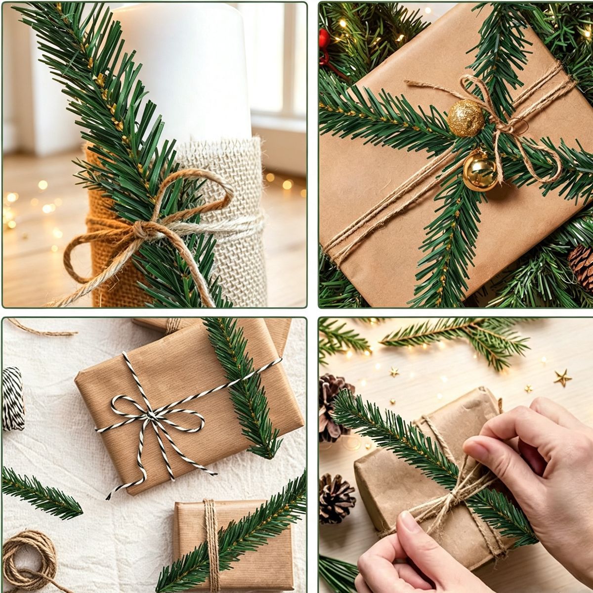 Groene dennenboom kerstkrans d - Tinsel Garland Decoration recensie en prijs