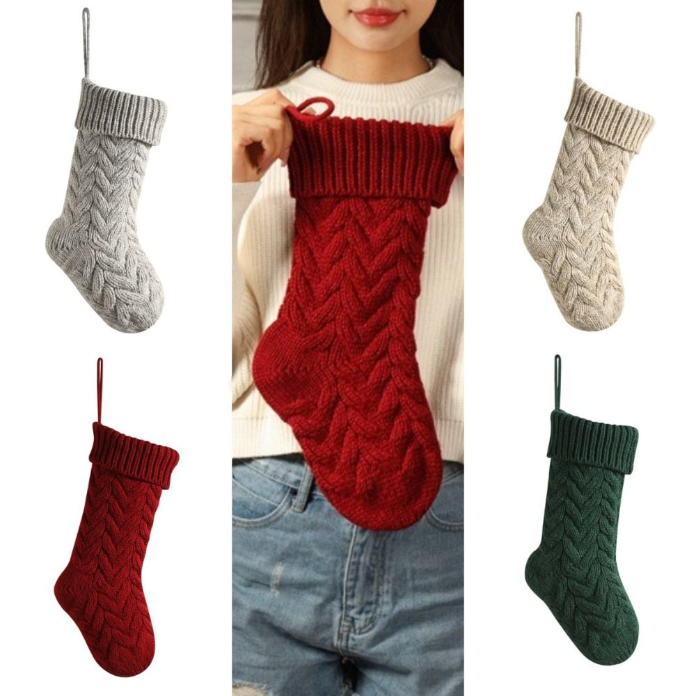 Gebreide kerstsokken Pluizige  - Christmas Stocking Hanging recensie en prijs