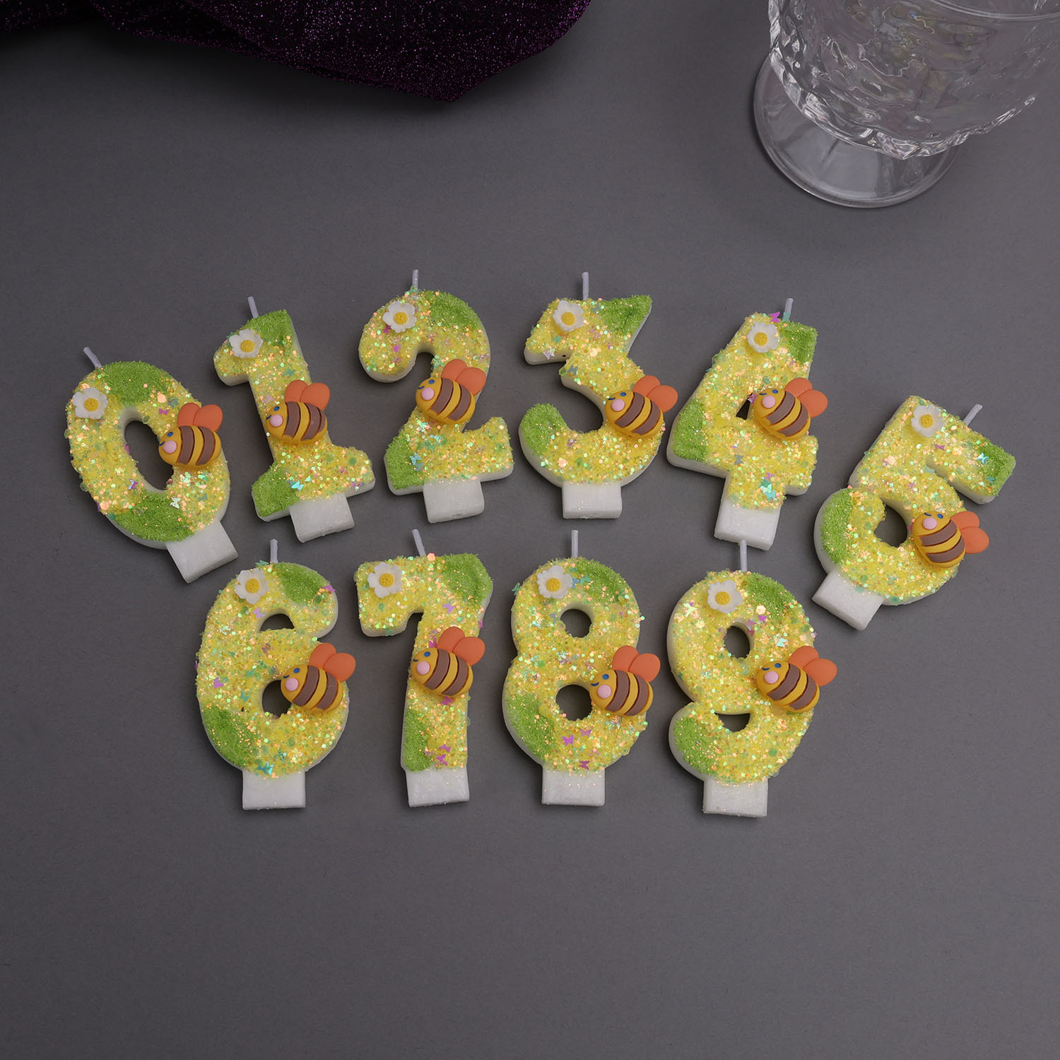 Geelgroene digitale kaarsen, k - Holiday Candle Set recensie en prijs