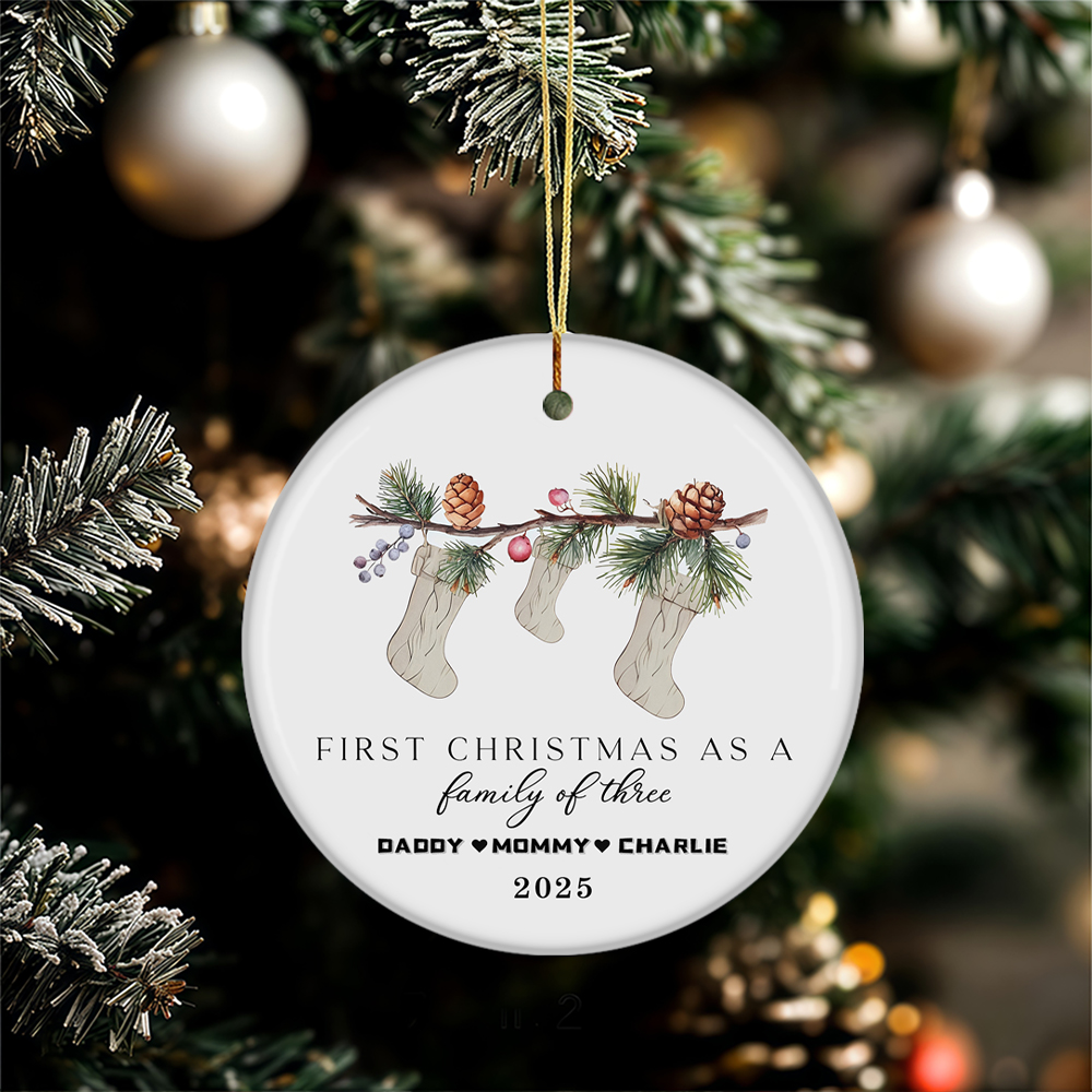 Gepersonaliseerde kerstkeramis - Christmas Stocking Hanging recensie en prijs