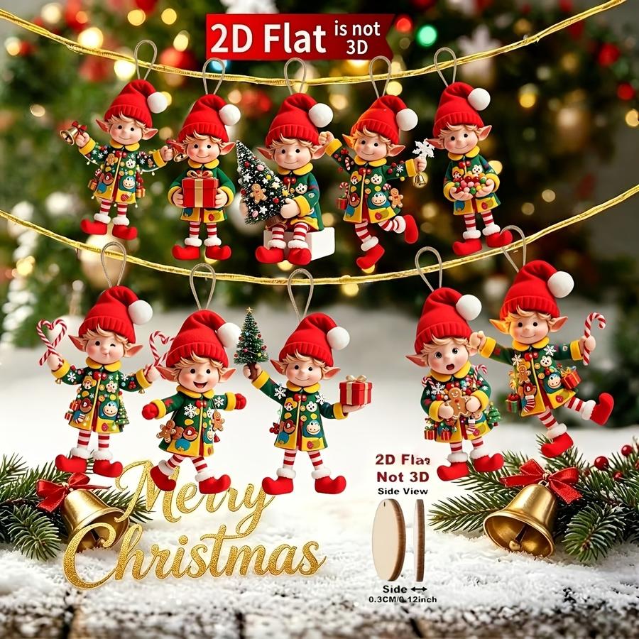 1/5/10/20/50/100 stuks 2D plat - Christmas Tree Artificial recensie en prijs