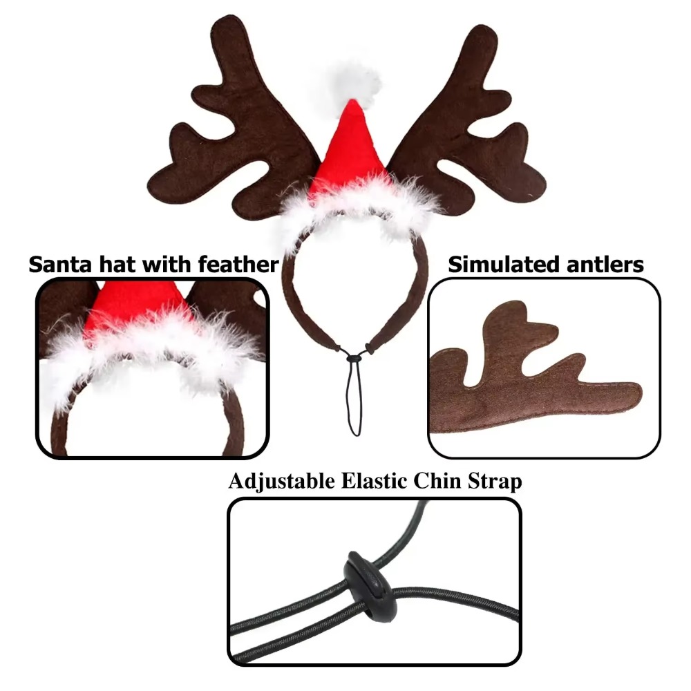 Kersthoed met rendiergewei voo - Reindeer Antlers Headband recensie en prijs
