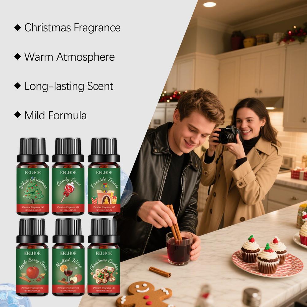 6-in-1 Aromatherapie Essentiël - Holiday Candle Set recensie en prijs
