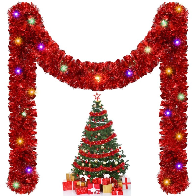 1 stuk 5M Kersttinsel-garlandd - Tinsel Garland Decoration recensie en prijs