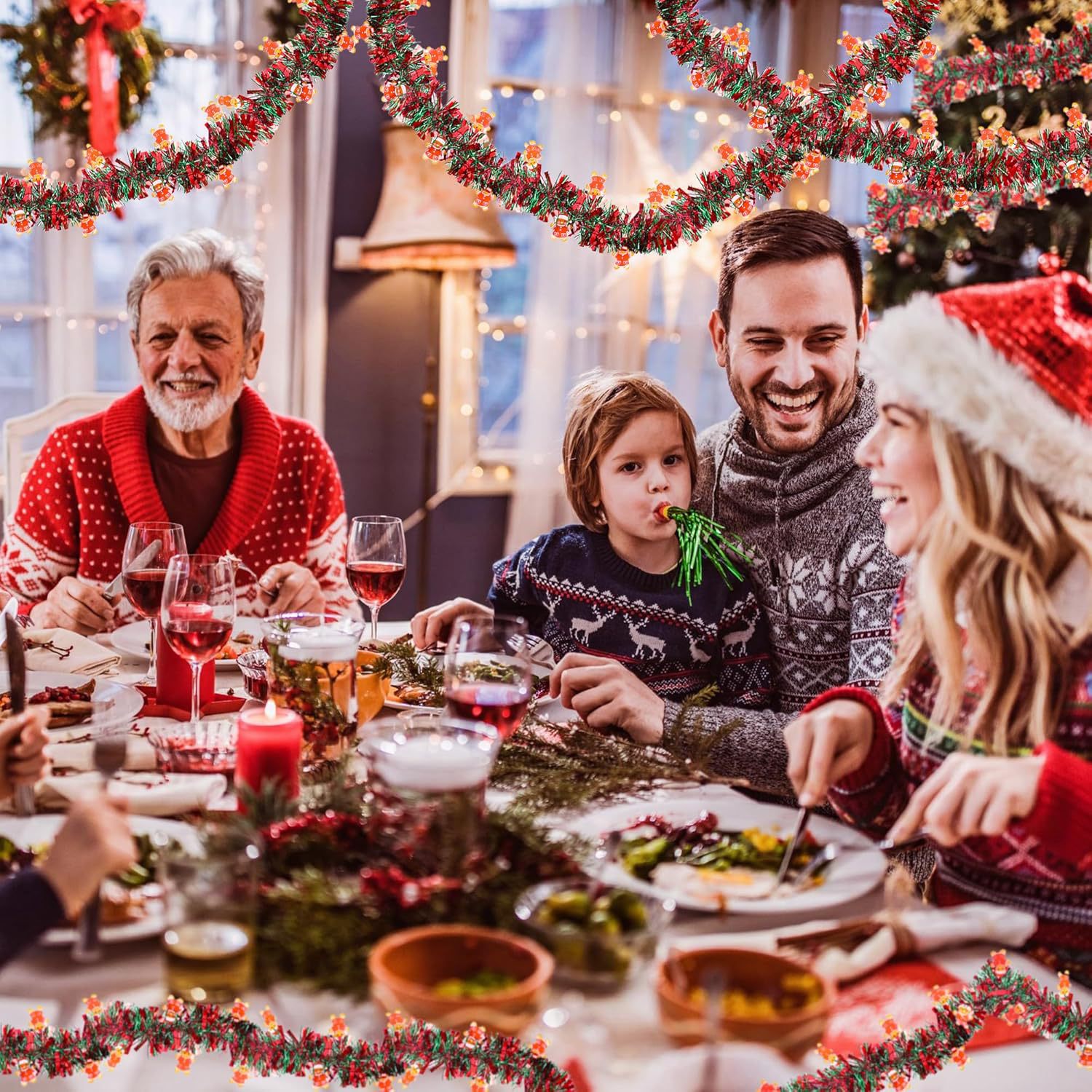 1--10 stuks feestelijke tinsel - Tinsel Garland Decoration recensie en prijs